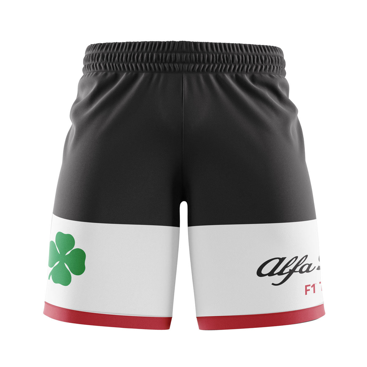 Fórmula 1 - Short - Alfa Romeo - preto e branco
