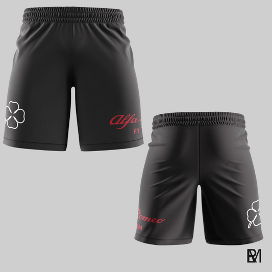 Fórmula 1 - Short - Alfa Romeo - preto