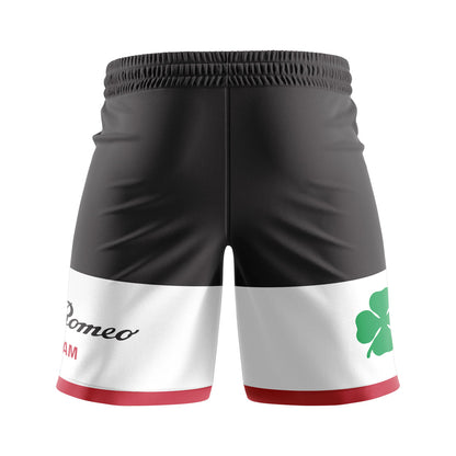 Fórmula 1 - Short - Alfa Romeo - preto e branco